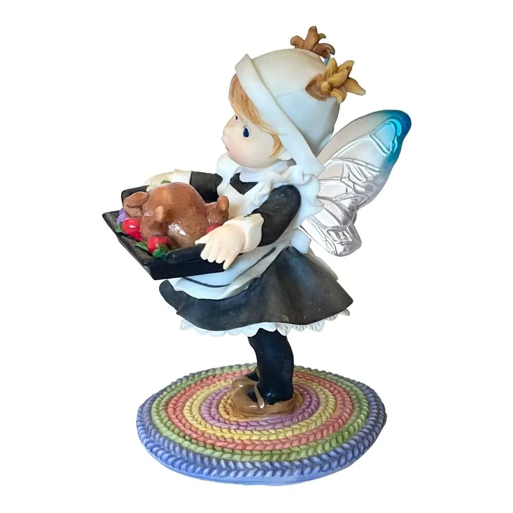 My Little Kitchen Fairies Pilgrim Turkey Fairie Thanksgiving Fest Fairy Girl Box